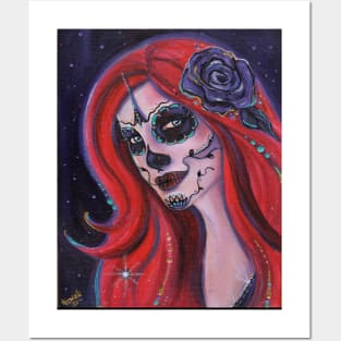 Gemma day of the dead art by Renee Lavoie Posters and Art